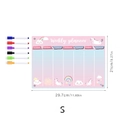 Detail of A4 magnetic acrylic weekly planner with cute unicorn theme and 6 markers - TYU089 Small Unicorn (With 6 Pens)