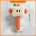 Quietschendes Hammer-Hundespielzeug in Orange aus weichem Maisvlies zur Zahnpflege - Quietschender Hammer / 25x20cm / Orangegrau