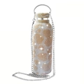 Sparkling diamond-encrusted stainless steel coffee cup with chain in leopard pattern - Cow Pattern Champagne / 350ml (12oz) With Aluminum Chain