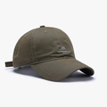 Berretto da baseball verde oliva scuro con ricamo bianco THEHONGBASOUL 8 e cupola morbida - Regolabile / Verde (25A290)