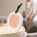 Orange scented plaster wax tablet with black cord for wardrobe and car fragrance - Hilton - Oval