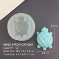 Detail einer Silikonform für Schildkröten mit klarer Textur für DIY Harz und Backen - Einzelne Schildkröte
