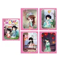 Reusable water book for kids featuring cute ancient style cartoon girls with 5 inner pages - Single-line Thick-sleeved Ancient Costume Beauty (includes Pen + Opp Bag)