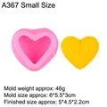 Small heart grid silicone mold for DIY candles and soap with yellow finished product - Small / Pink