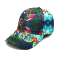 Unisex baseball cap with colorful psychedelic mushroom pattern for outdoor sun protection - M (56-58cm) / Magic Mushroom Color Print