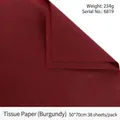 Deep burgundy pearlescent tissue paper for flower wrapping 50x70cm 38 sheets - 50*70cm (38 Sheets/Pack) / Burgundy