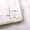 Vintage style white gamepad alloy charm for DIY jewelry, size 19mm by 16mm - 13# White Gamepad (F032) / 10 Pieces Pack