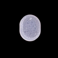 Oval silicone mold for DIY jewelry pendants with multiple geometric gem shapes - 6# Translucent Large Oval