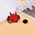 Red D20 Dice with Devil