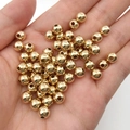 DIY Gold CCB Zwischenperlen für Schmuckherstellung, handgehalten zur Größenansicht - KC Gold 6mm (2000 Stk)