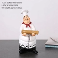 European chef figurine wine opener 9x9x21cm resin craft tabletop decoration - Wine Opener Chef