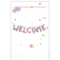 16 inch rose gold WELCOME foil balloon set for New Year and party decoration - WELCOME / Rose Gold