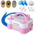 Pompe à ballons électrique 600W avec rubans colorés et outils de nouage inclus - Avec Accessoires (Prise Domestique) / Rose