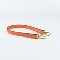 Orange lychee pattern leather shoulder strap for handbags with gold metal buckle - 1.8cm Width Orange