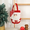 Incantevole borsa regalo di Natale 3D Babbo Natale con trama a maglia rossa e manico - Babbo Natale / 24*43.5cm