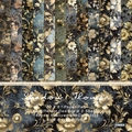 Set di carta Shadow Flower 6x6 pollici per scrapbooking con 12 design floreali vintage - 23005a 24 Fogli