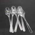 Close-up of disposable transparent plastic mixing spoons for DIY resin craft tools - Disposable Plastic Spoons (5pcs)
