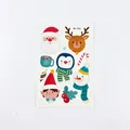 Waterproof Christmas gingerbread tattoo stickers WY-096 with Santa and reindeer patterns - WY-096 Cartoon Set