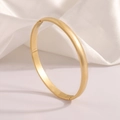 【119】golden Curved Bangle