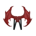 Rode drakenvleugels voor Halloween cosplay kostuum voor kinderen met schubben en riemen - Vleugel / Rood