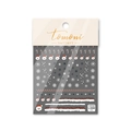 Detailed view of 5D embossed Christmas nail stickers with Santa and snowflake motifs - Hand Painted Santa Claus Snowflake Style (to1039)