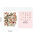 Berry Love floral sticker pack with 40 waterproof PET pieces for DIY scrapbooking journaling - Berry Love