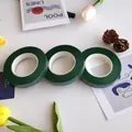 Three-pack of dark green floral crepe paper tape for DIY flower stem wrapping - 101 Green