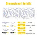 Rainbow prism butterfly glass stickers 26pcs set with sheet dimensions 20x30cm - LS23005 Bats