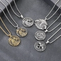Viking-Anhänger Set mit keltischen Knoten, Wolfskopf und Adler-Talisman aus Edelstahl - Thematischer Stil der Wikinger-Mythologie-Serie (sku_985856070396)