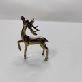 Miniatur-Hirschfigur aus Messing mit elegantem Geweih für Mikro-Landschaftsgartendekoration - Hirschbock
