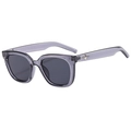 Occhiali da sole quadrati grigio trasparente con dettaglio stella in argento - Grigio Trasparente