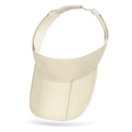 Adjustable beige sun visor hat with wide brim for marathon and outdoor sports - Adjustable / Khaki
