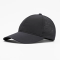 Black breathable mesh baseball cap for running and sports with quick-dry fabric - Gray