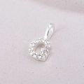 925 sterling silver letter G pendant necklace with sparkling pavé cubic zirconia - Letter G / Silver