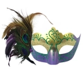 Wave Style Peacock Feather - Detachable