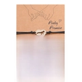 Handmade woven dinosaur friendship bracelets for couples in black and green colors - Black/Green Stitch