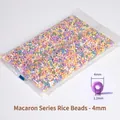 Macaron series 4mm glass seed beads in assorted pastel colors for DIY jewelry making - Macaron Series Mixed 4mm