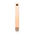 Minimalist 5x40mm rose gold stainless steel vertical bar pendant with polished finish - Rose Gold