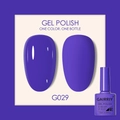 Professional purple soak-off UV LED gel polish G029 in a 7.5ml bottle with swatch - Purple (029)