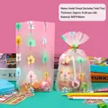 Translucent matte gift bag with colorful forest print and 8-silk thickness material - Fresh Forest Style - Small