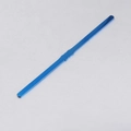 Detailed view of blue stainless steel metal strip with wavy texture grip area - Blue