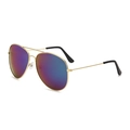 Gold Frame Green Mirror Lens