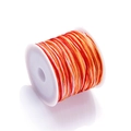 Close-up of multicolor gradient nylon cord roll for DIY jewelry and braided bracelets - Color No. 1