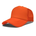 Classic bright orange trucker hat with breathable mesh back and foam front panel - One Size(56-58cm) / Regular Orange Mesh Hat