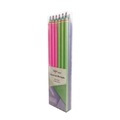 Set of 12 rainbow recycled paper HB pencils in a clear plastic box from GAOS brand - Rainbow Paper Pencil / Rainbow