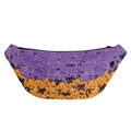 Halloween Bauchtasche mit lila Spinnennetzmuster und orangefarbener Kürbisgrafik - Lila Spinnennetz Katze Druck
