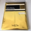 Waterproof gold foil table cover 1m x 2.7m in transparent retail packaging - Gold 1m*2.7m