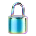 Ciondolo a lucchetto arcobaleno in acciaio al titanio per gioielli fai da te - Colorato