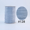 Light blue Korean waxed cord roll for DIY jewelry weaving, color code #128 - 128 Light Gray / 1.0mm 160m
