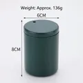 Thickened dark green stainless steel toothpick holder in matte finish, size 6x8cm - Green